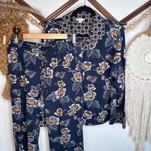 Vera Bradley Blue Floral PJ Set